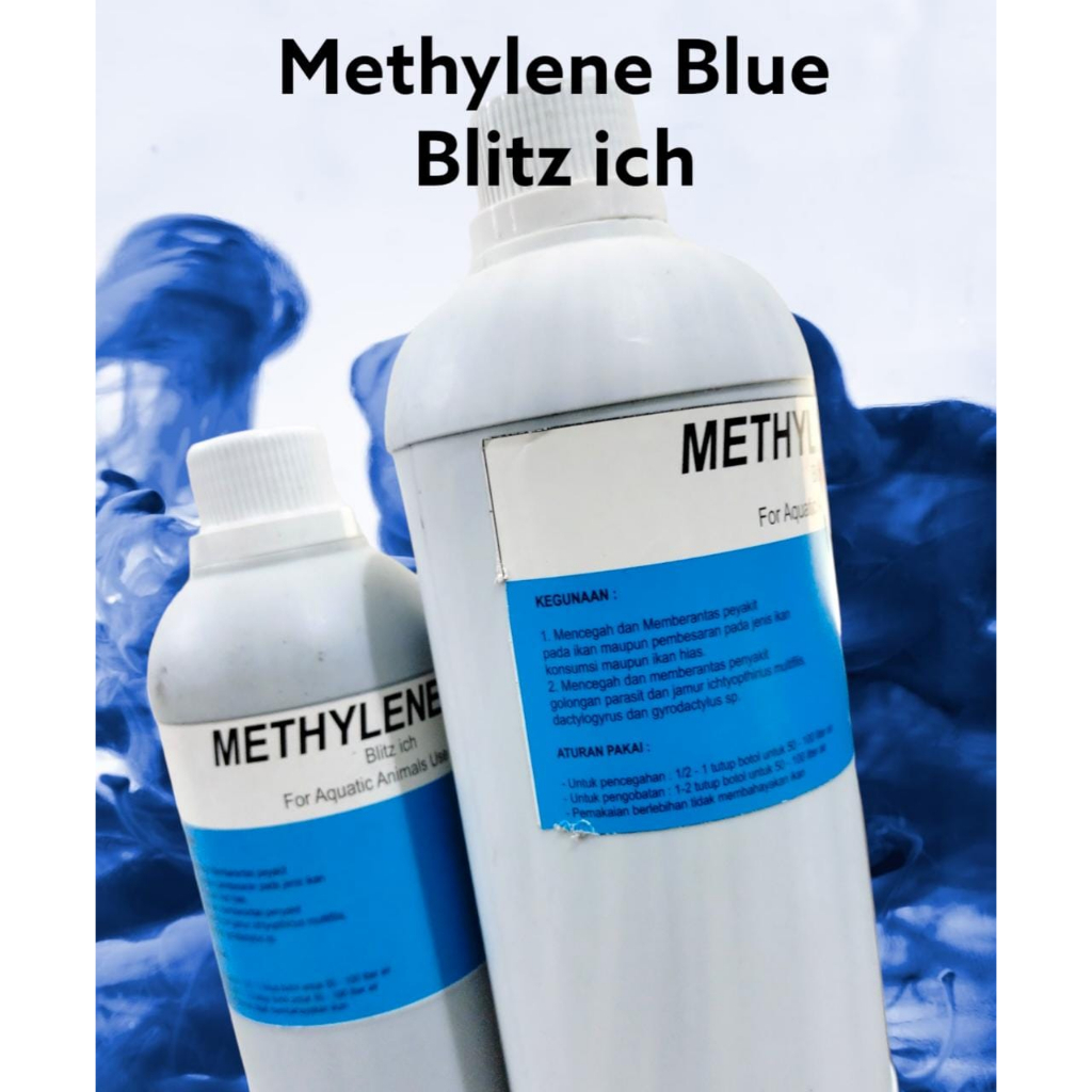 methylene blue blitz icht obat biru ikan 500 ml / 1 liter obat jamur