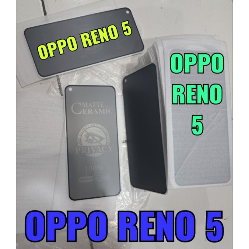 Anti Gores Oppo Reno 5 / Tg Oppo Reno 5 / Tempered Glass Oppo Reno 5 / Temper Oppo Reno 5 / Anti Pecah Reno 5 / Tempered Glass Matte Film Ceramic Privacy Anti Spy Oppo Reno 5 / Anti Gores Privacy Anti-Spy Oppo Reno 5 Pelindung LayarHp Anti Spy Y35 Y36