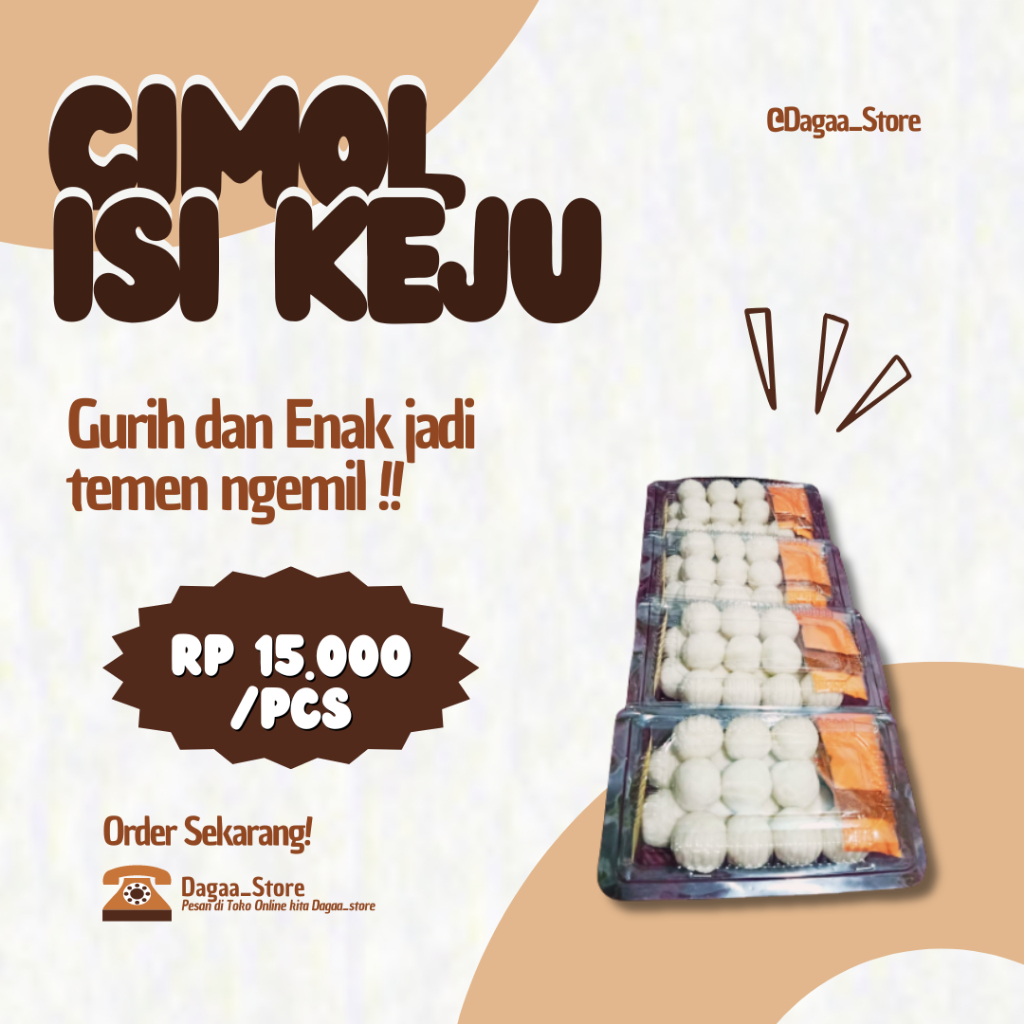 

Cimol Isi Keju 20 butir