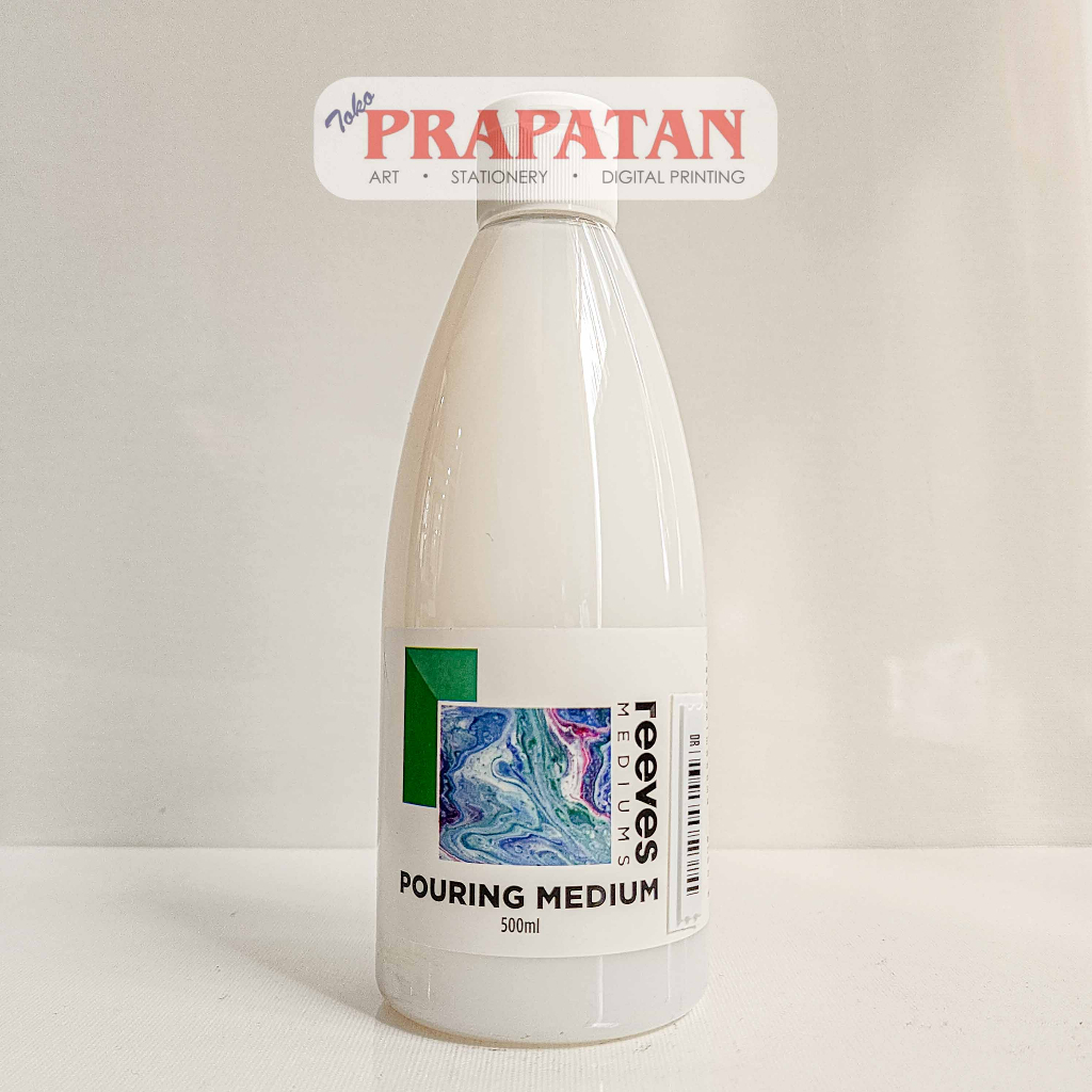 

Reeves Acrylic Pouring Medium 500ml Medium Pouring Cat Akrilik SF6