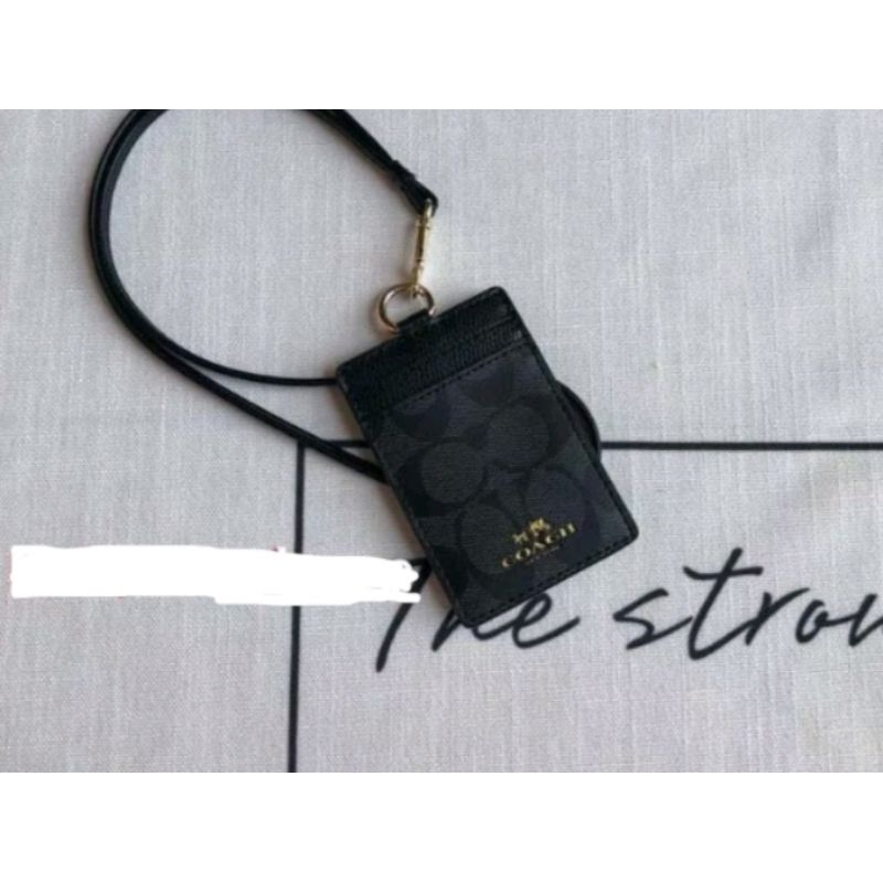 

Coach Signature ID Tag Lanyard - Original 100%