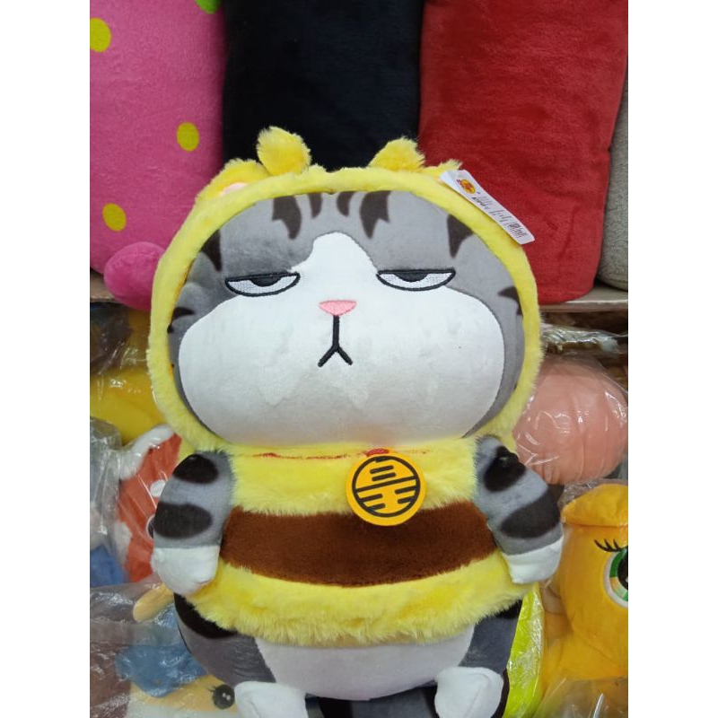 Boneka Kucing Furyu Cat Lebah Size 18"/45cm/boneka animal/boneka kucing lebah/boneka kucing kostum/b