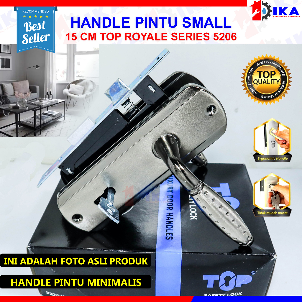 Kunci pintu kecil bagus handle kamar Kunci Pintu kecil 15 cm l Gagang Rumah l Handle Full Set I Kunci pintu kamar Handle Set Kunci / Body ongkel / Kunci Pintu ukuran SMALL / gagang pintu rumah kamar satu set