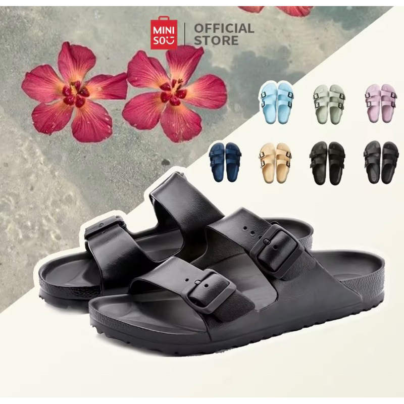 Miniso Sandal Jepit Selop Slippers Wanita Pria Flip Flops