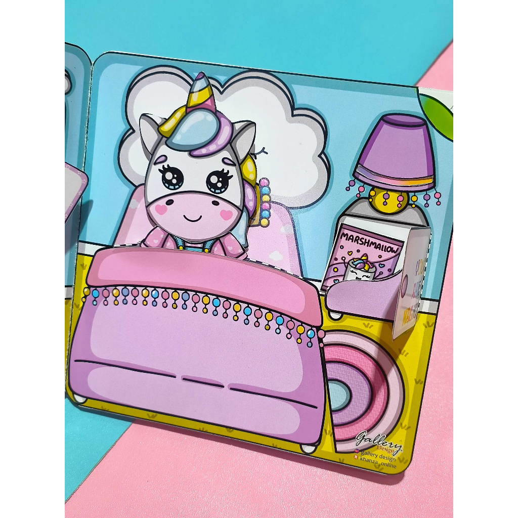 New Product - UNICORN DREAM SIAP MAIN MAINAN ANAK TERBARU QUIETBOOK SUDAH DI LAMINASI ANTI AIR
