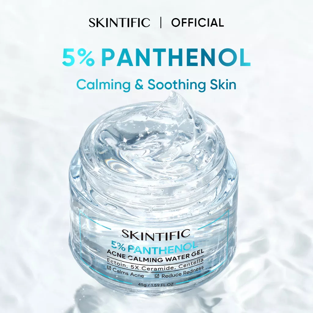 ❤ MEMEY ❤ SKINTIFIC 5% Panthenol Acne Calming Water Gel 45g