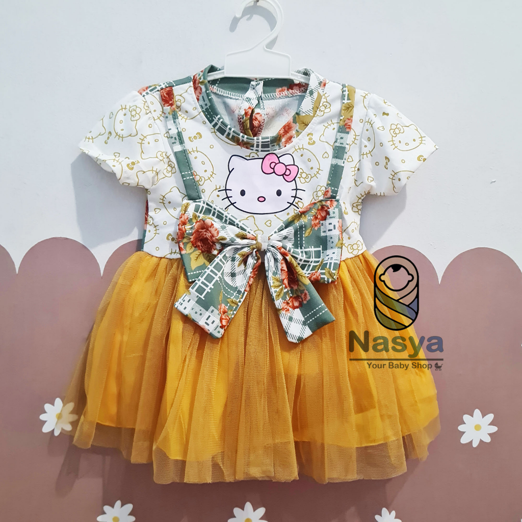 [KK-008] Setelan baju Anak Bayi Perempuan 3-12 bulan tangan rumbai