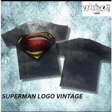 KAOS TAG THAILAND SUPERMAN LOGO VINTAGE & LOGO API AOP (ALL OF PRINT) | KAOS SUPERHERO CARTOON KARTU