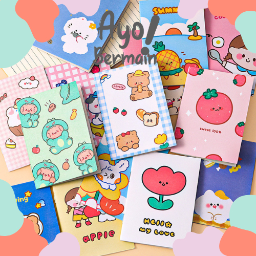 

Buku Tulis mini A7 Kartun / Buku Catatan / BUKU DIARY / Buku Kecil / Mini Notebook / Buku Catatan Kecil
