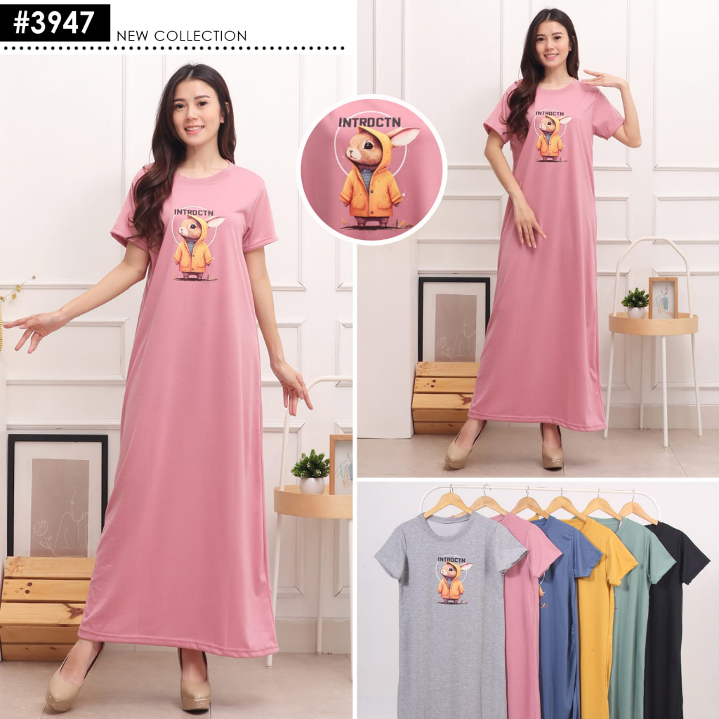 LONG DRESS GAMIS TANGAN PENDEK BABYTERRY