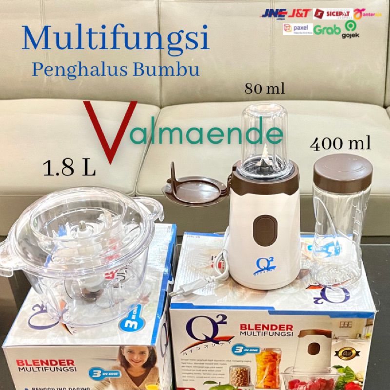 Blender Chopper 3 in 1 Food Processor Multifungsi Gilingan Daging Juicer Blender Bumbu