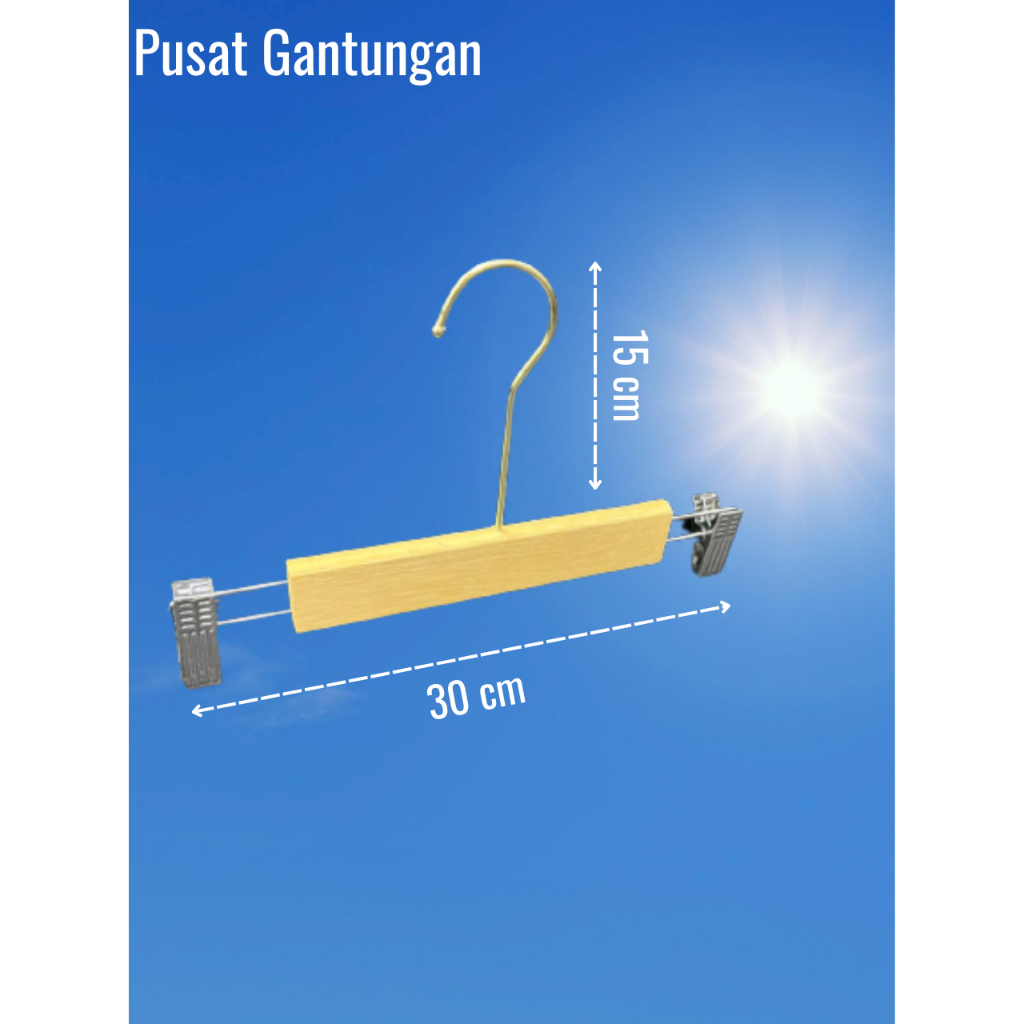 Hanger kayu jepit 262 / Hanger kayu jepit / Hanger kayu jepit / Hanger kayu / Hanger kayu gold /