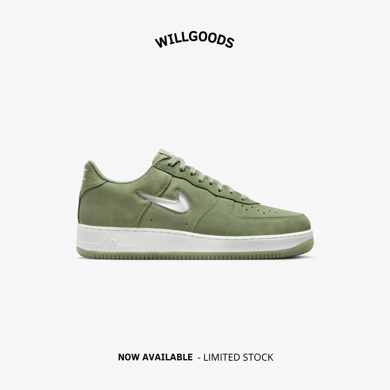 Nike Air Force 1 Low Retro Green Suede Original Resmi BNIB