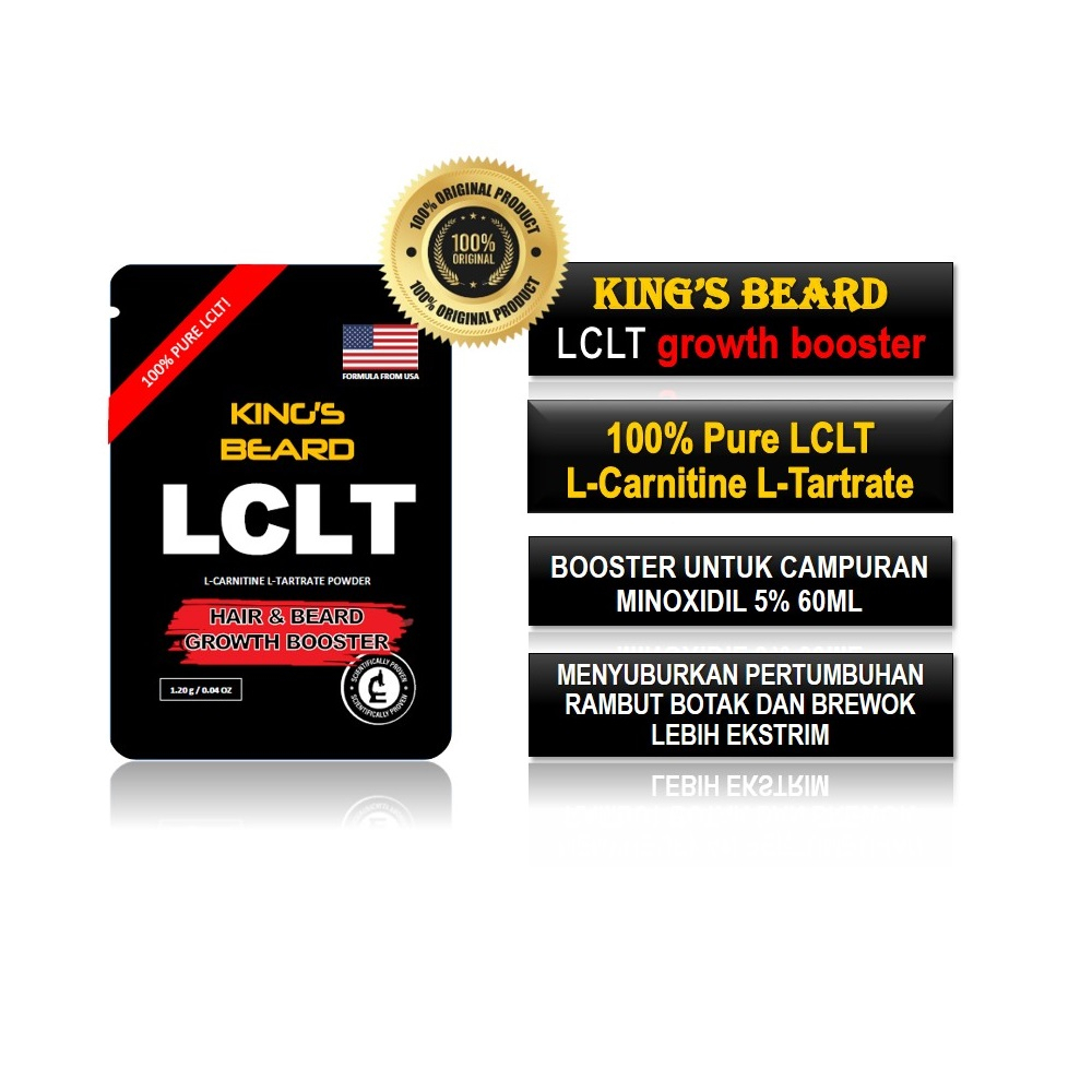 King's Beard LCLT Minoxidil Booster Penumbuh Rambut dan Brewok - LCLT+Minoxidil