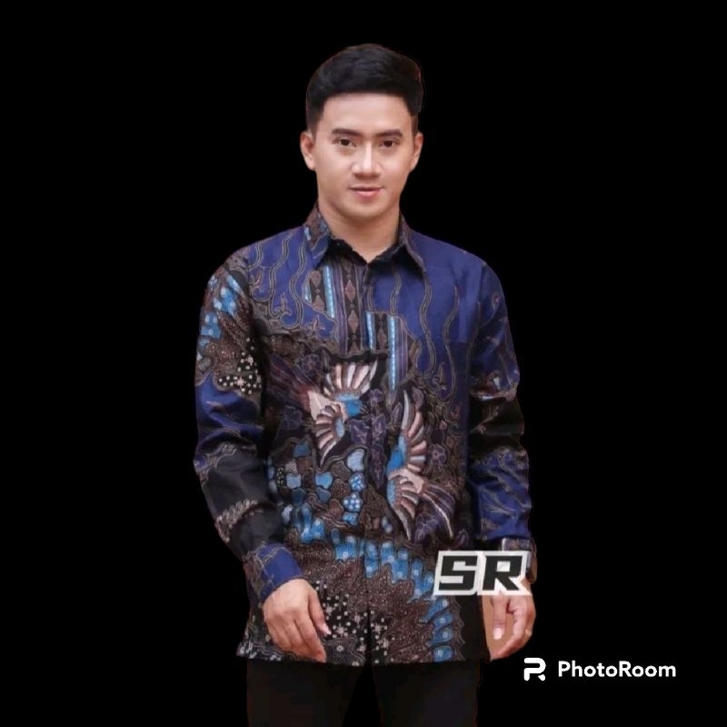 PROMO 3.3 MEN SALE BAJU BATIK PRIA POLOSAN LENGAN PANJANG PRIA PAKAIAN DINAS PNS KERJA SIZE MLXL