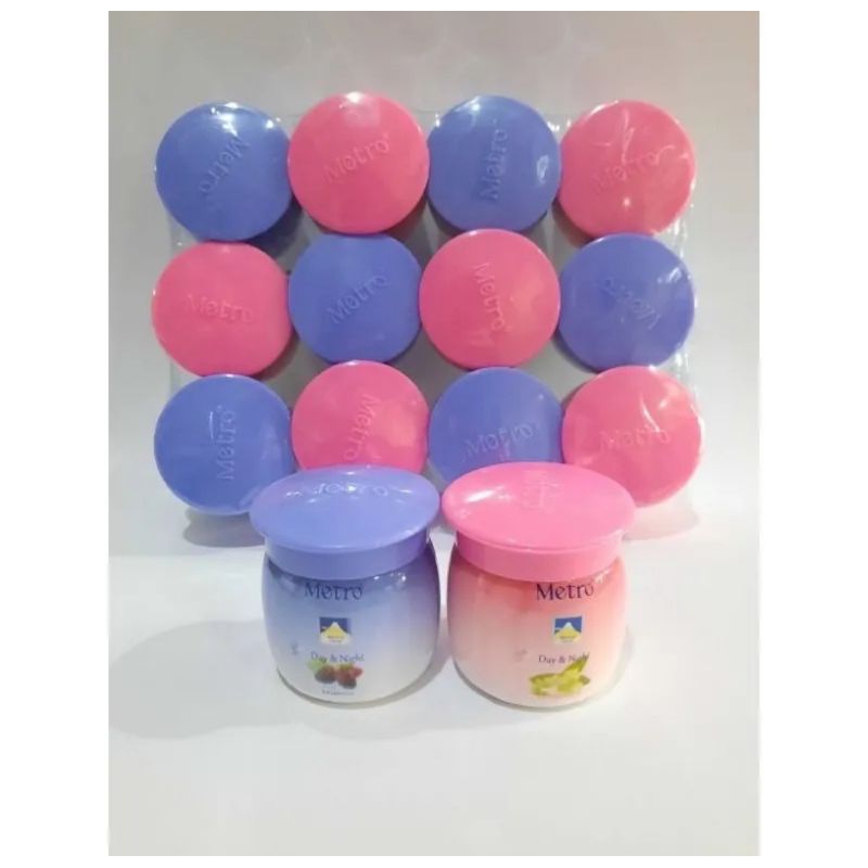 1 Lusin (Isi 12 pot) Metro Snow Day & Night Cream Original Product