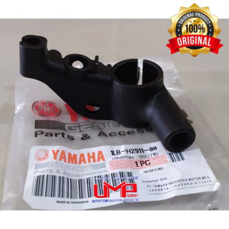 Dudukan handle spion kiri mio j x ride fino fi aerox 155 original lost pack warna putih