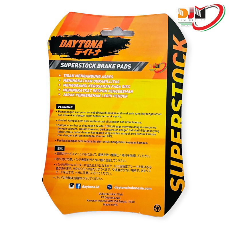 Kampas Rem Cakram Depan New Vario 125 Vario 150 Vario 160 Genio ESP  Daytona Original 4093