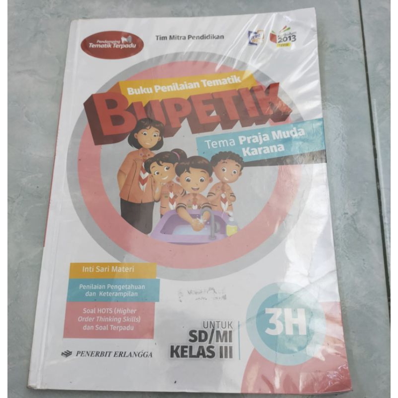 Buku Pelajaran Bupetik 3H Penerbit Erlangga Bekas