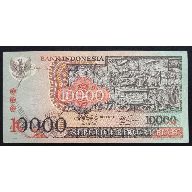 UANGKUNO 10.000 RUPIAH BARONG THN 1975