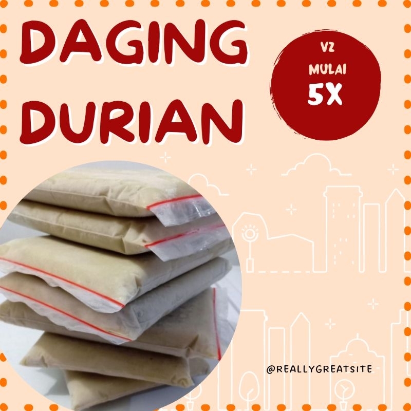 

Daging Durian Berat 1kg MURNI Beku Frozen Asli Medan