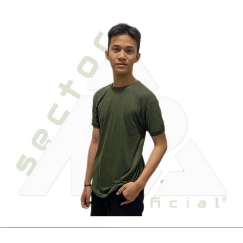 Kaos Polos Kaos Dalaman Hijau TNI