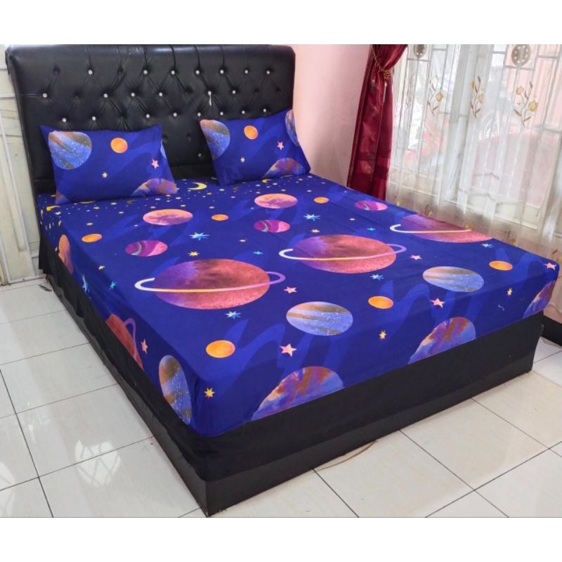 SPREI 160X200 SEPRAI HOMEMADE AESTHETIC KARAKTER Free 2Sarban + 2Sargul KATUN ADEM TIDAK LUNTUR TIDUR NYENYAK