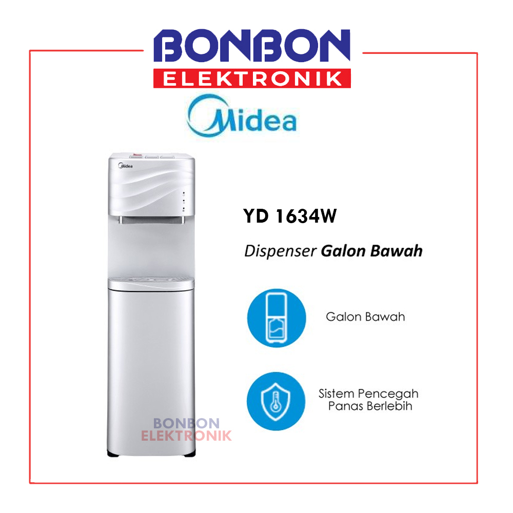 Midea Dispenser Galon Bawah YD-1634W / YD1634W