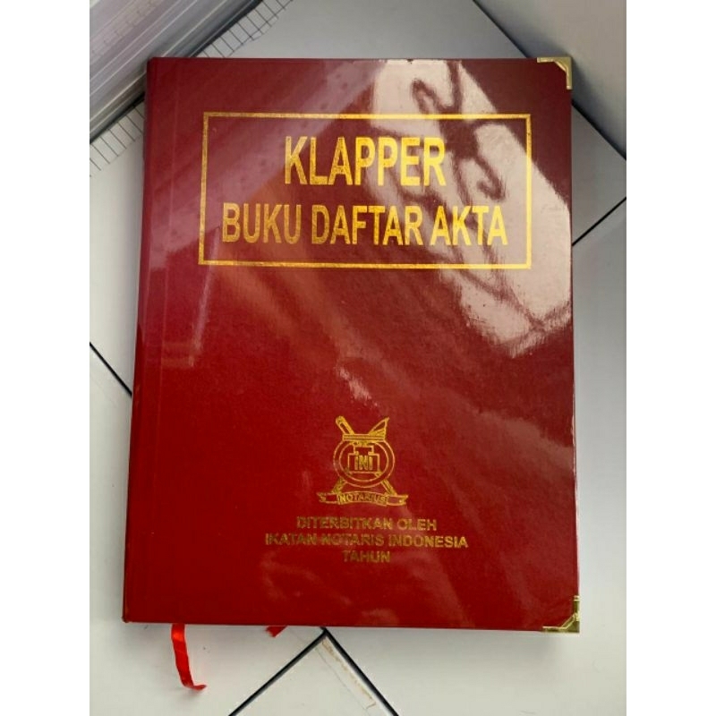 

Buku klaper daftar akta notaris