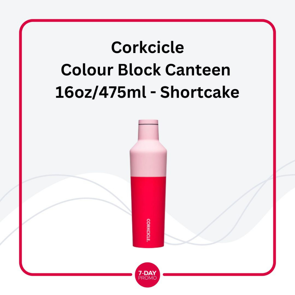 Corkcicle Colour Block Canteen 16oz/475ml - Shortcake Botol Minum