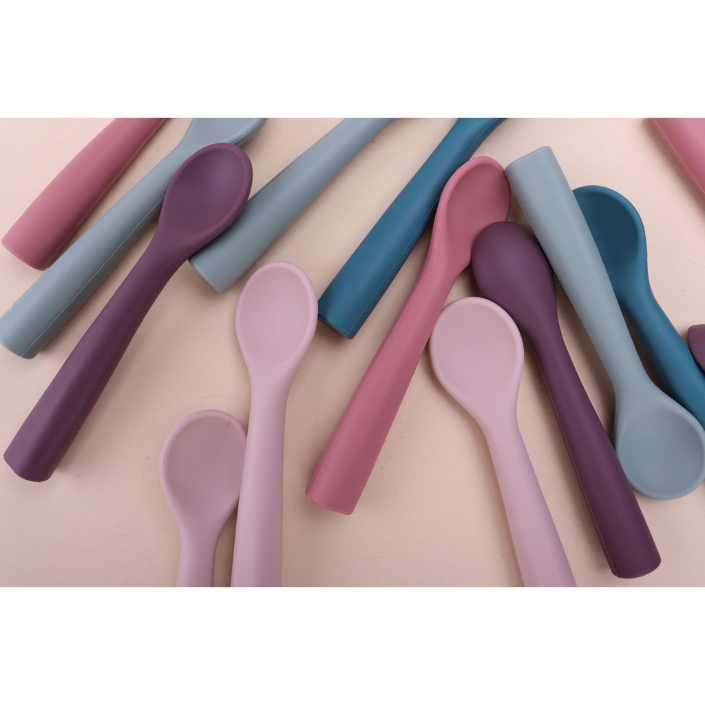 BeBeWaWa BW005-1 Baby Silicone Spoon - Sendok Makan Mpasi Bayi