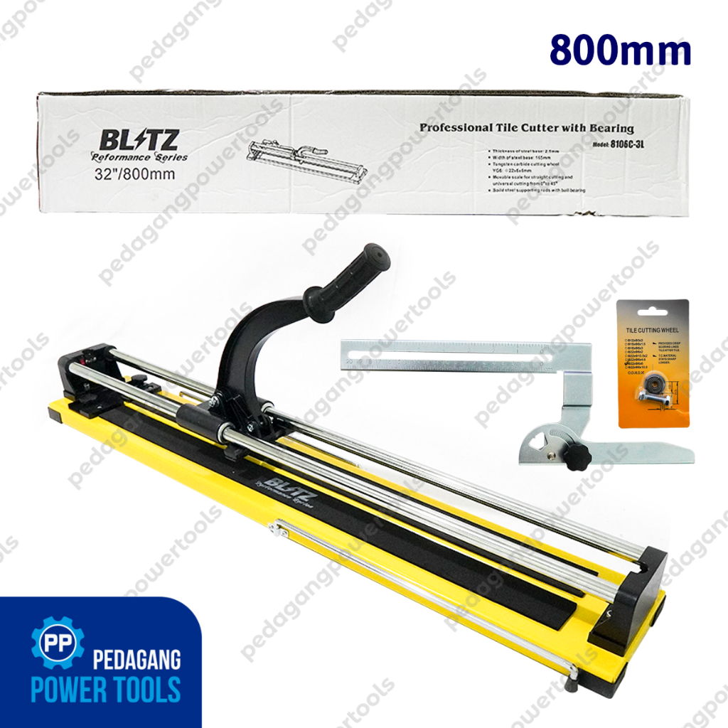 BLITZ 32&quot; Alat Potong Keramik Granit Manual 80 cm Tile Cutter Laser