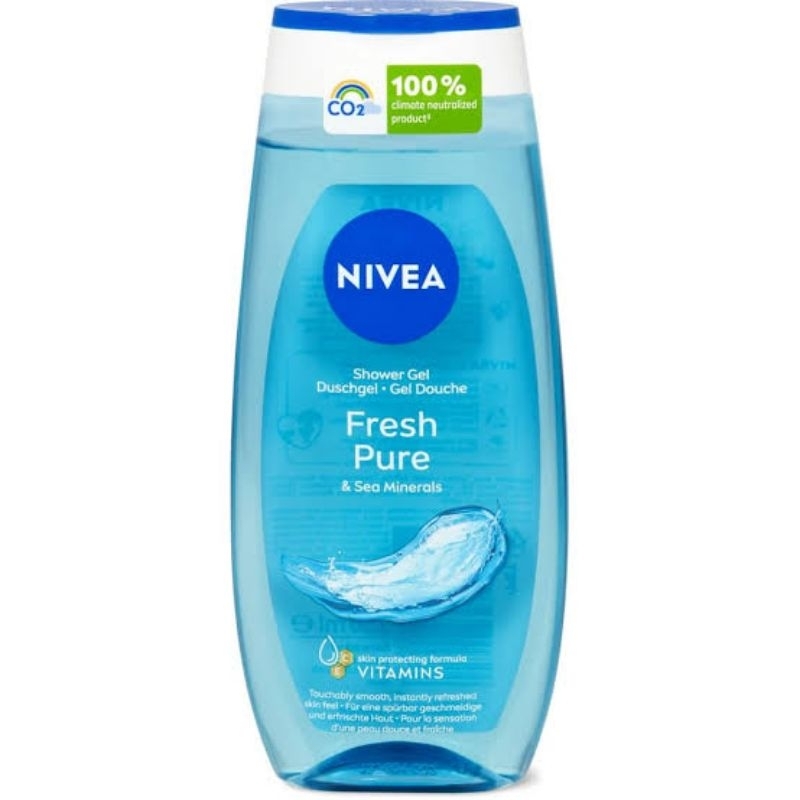 Nivea Fresh Pure Shower Gel Sabun Mandi Europe
