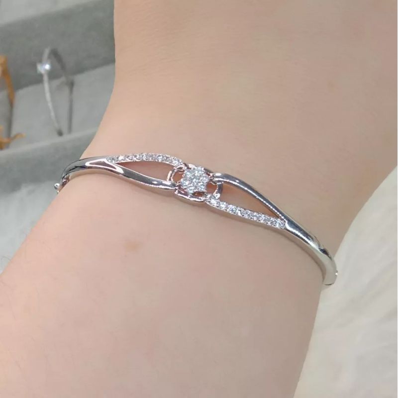 La Vienne - Aksesoris Perhiasan Gelang Bangle Titanium Wanita Anti Karat - Salfa