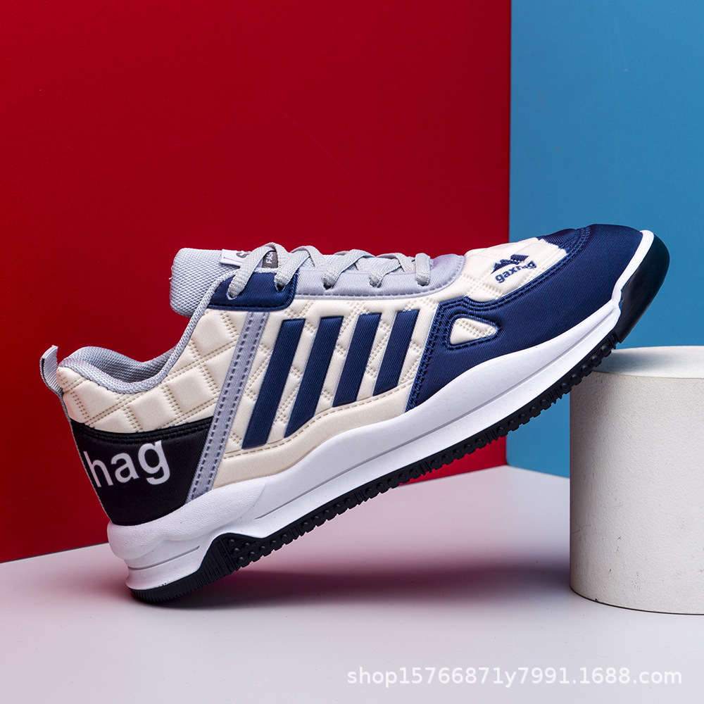 Leedoo Sepatu import Pria Sepatu Sport Pria Jogging Running Shoes Sepatu Kerja Fashion Casual Putih Navy