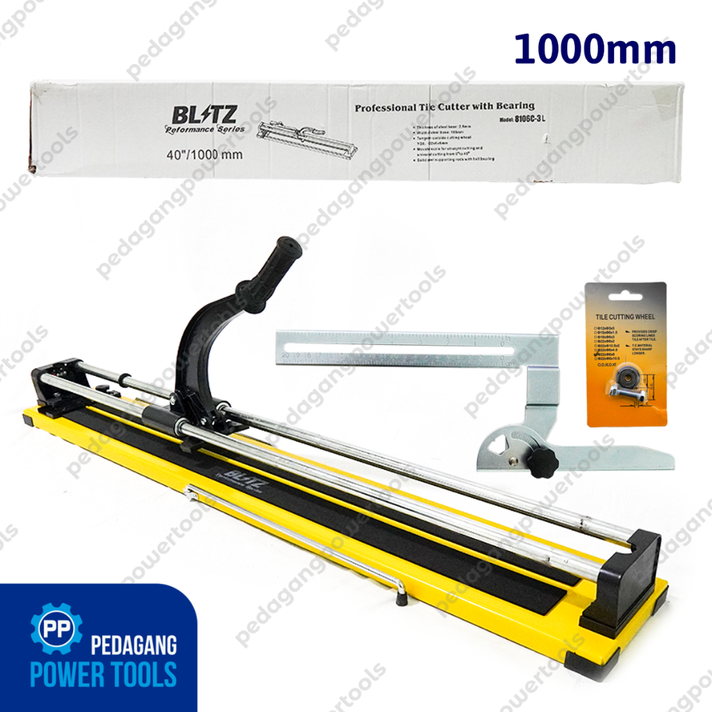 BLITZ 40&quot; Alat Potong Keramik Granit Manual 100 cm Tile Cutter Laser