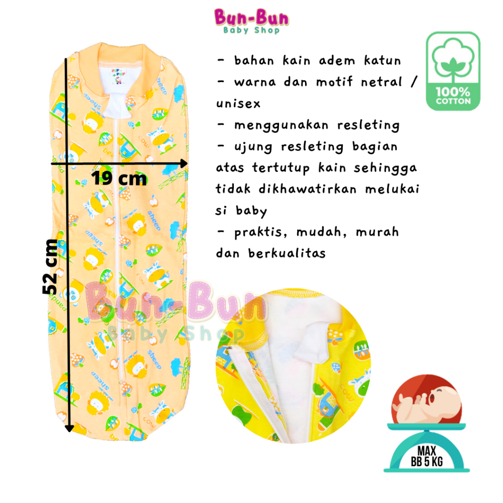 Bedong Bayi Instan Gedong  Baby Perlengkapan Bayi Baru Lahir Newborn UNISEX Peralatan BunBunBabyShop