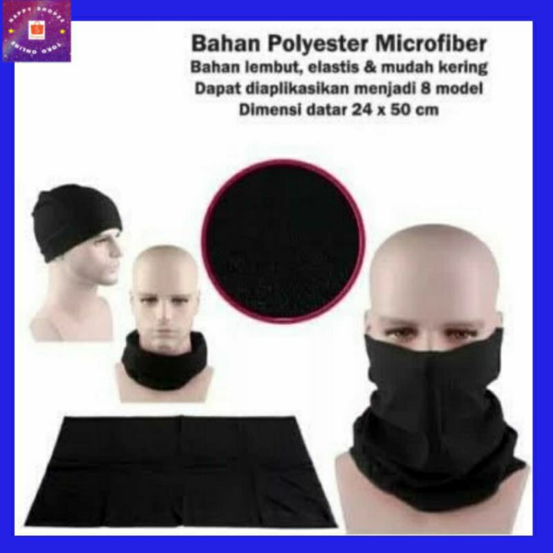 bandana butt masker syal penutup wajah leher berkendara motor