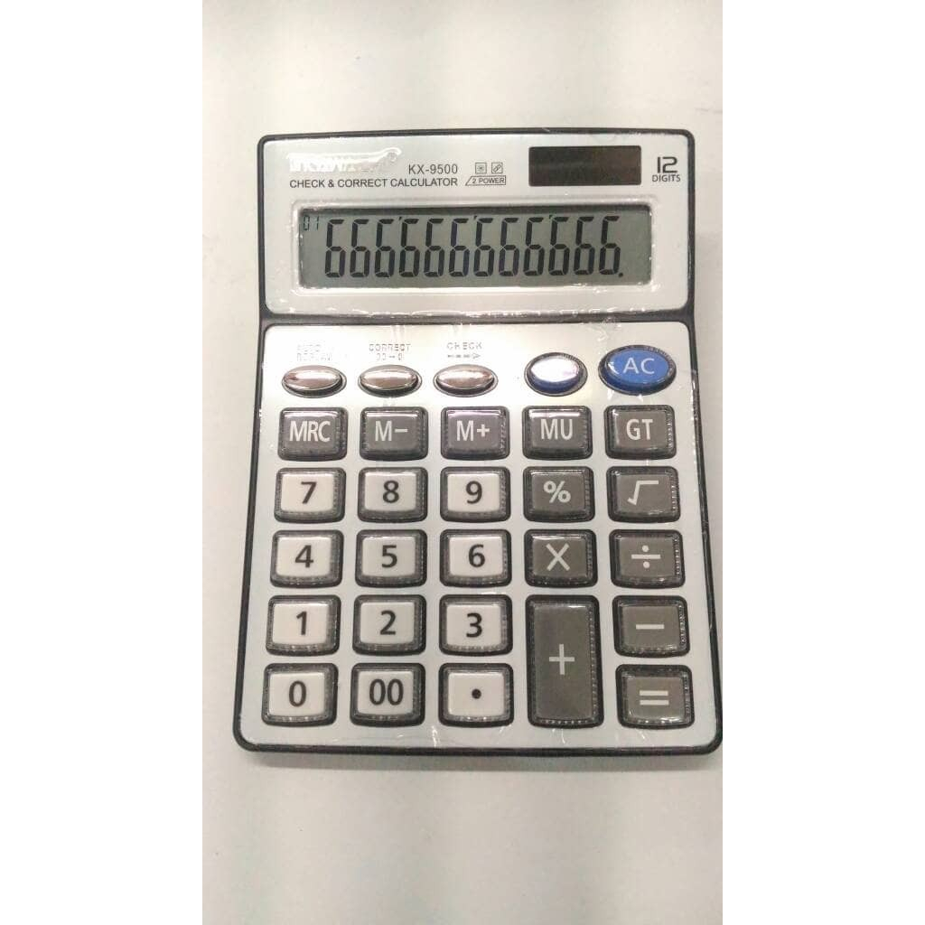 

KALKULATOR 12 DIGITS 2 POWER KAWACHI KX-9500