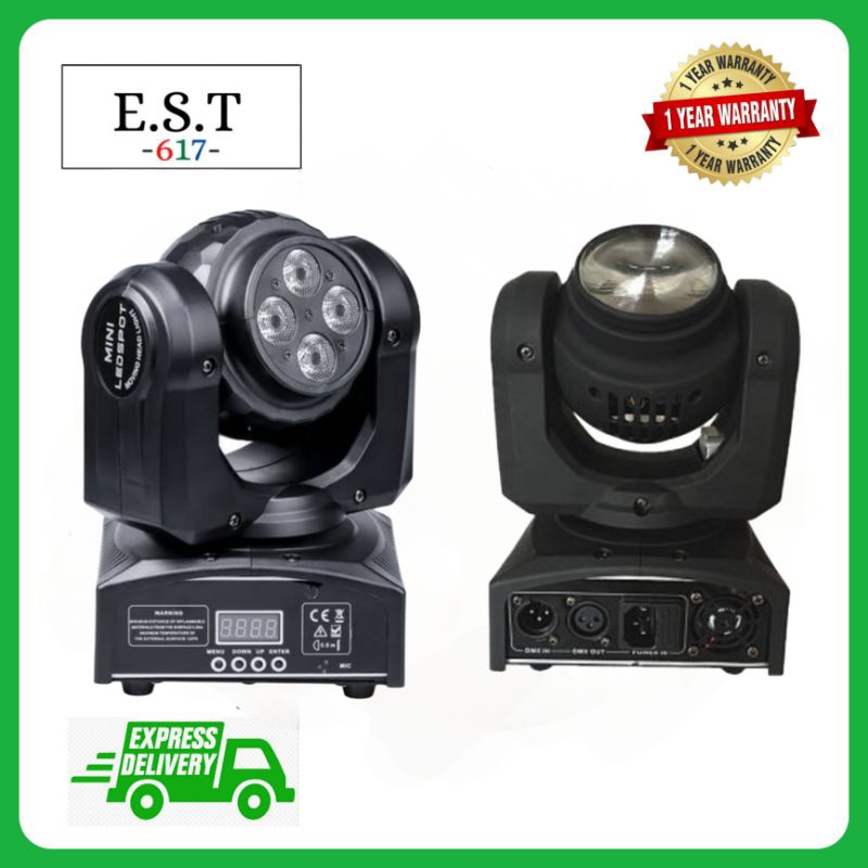 Lampu panggung mini moving head LED double face