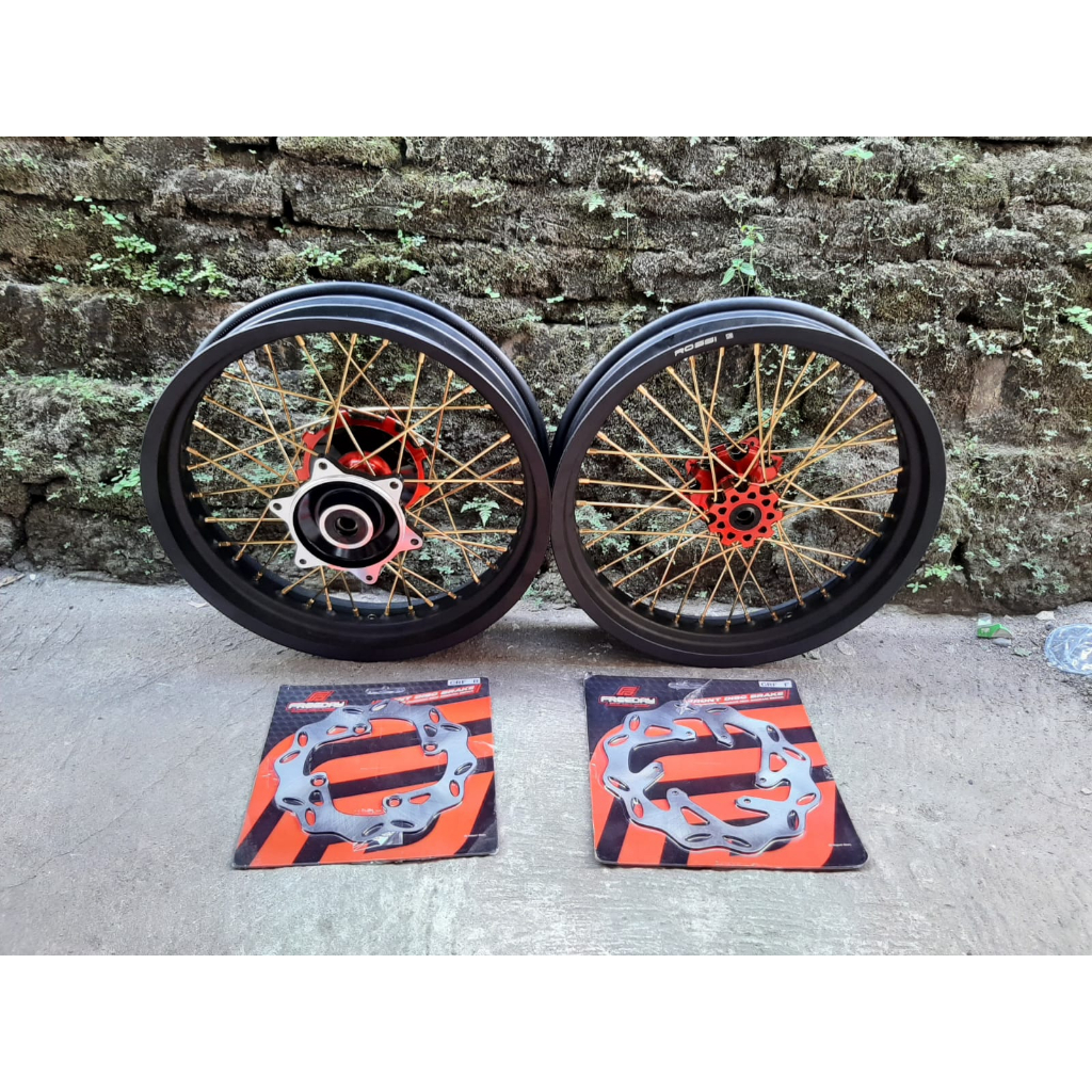 Velg Set Supermoto Honda CRF 150 Velg Sumo CRF 150L Velk Set CRF 150 L Supermoto