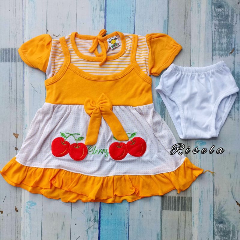 Dress Bayi Perempuan 2-24 Bulan Motif Cantik dan Lucu