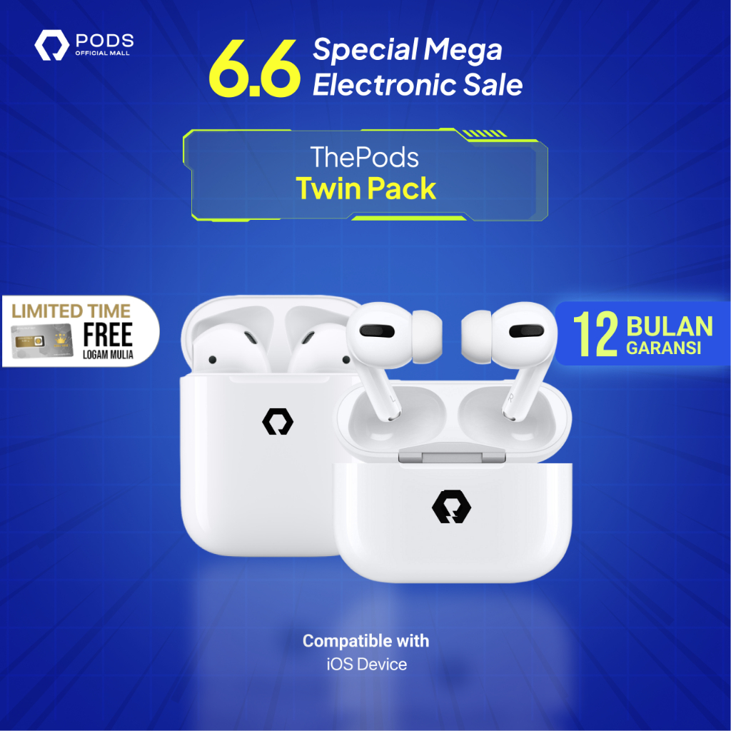 Paket Hemat Bundle Anak Hitz Pack [TheWatch Series 8 + ThePods Gen 3] by Pods Indonesia
