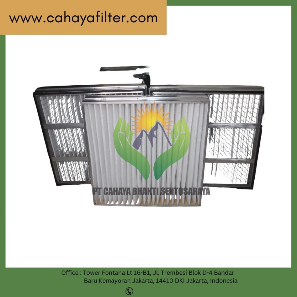 Pleated Stainless Steel frame Filter AHU Filter