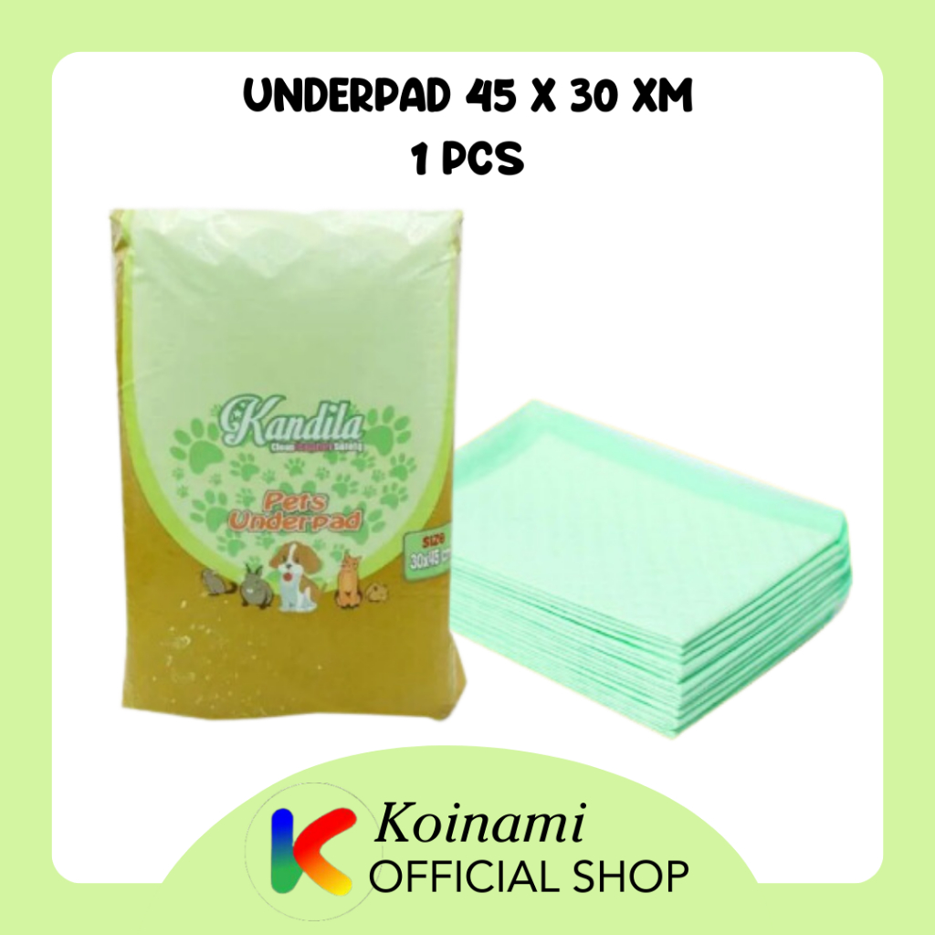 UNDERPAD 45*30cm @ 1 pcs / traning diaper pad / pet toilet / pet sheet TATAKAN