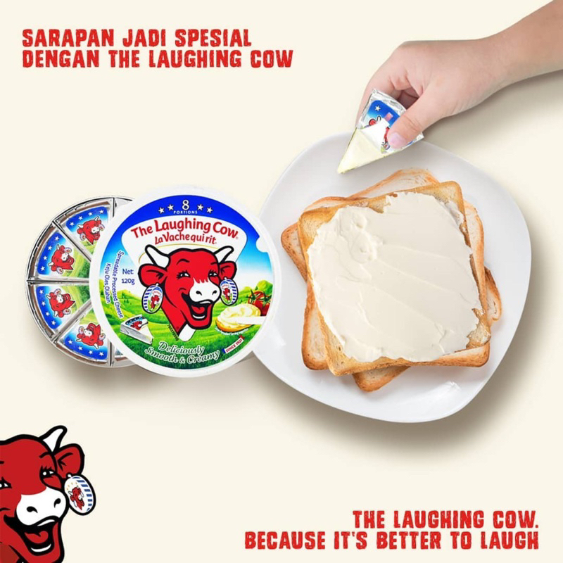 The laughing cow cheese segitiga - keju oles plain