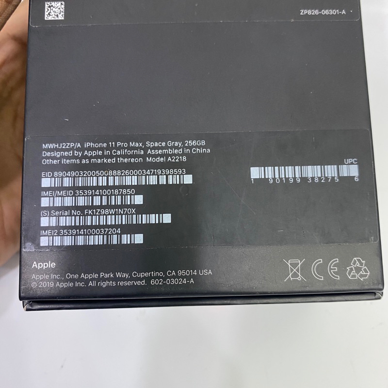 apple iPhone 11 pro max 256gb Full ori