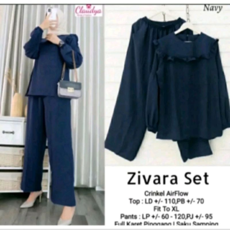 Zivara set setelan celana wanita terbaru