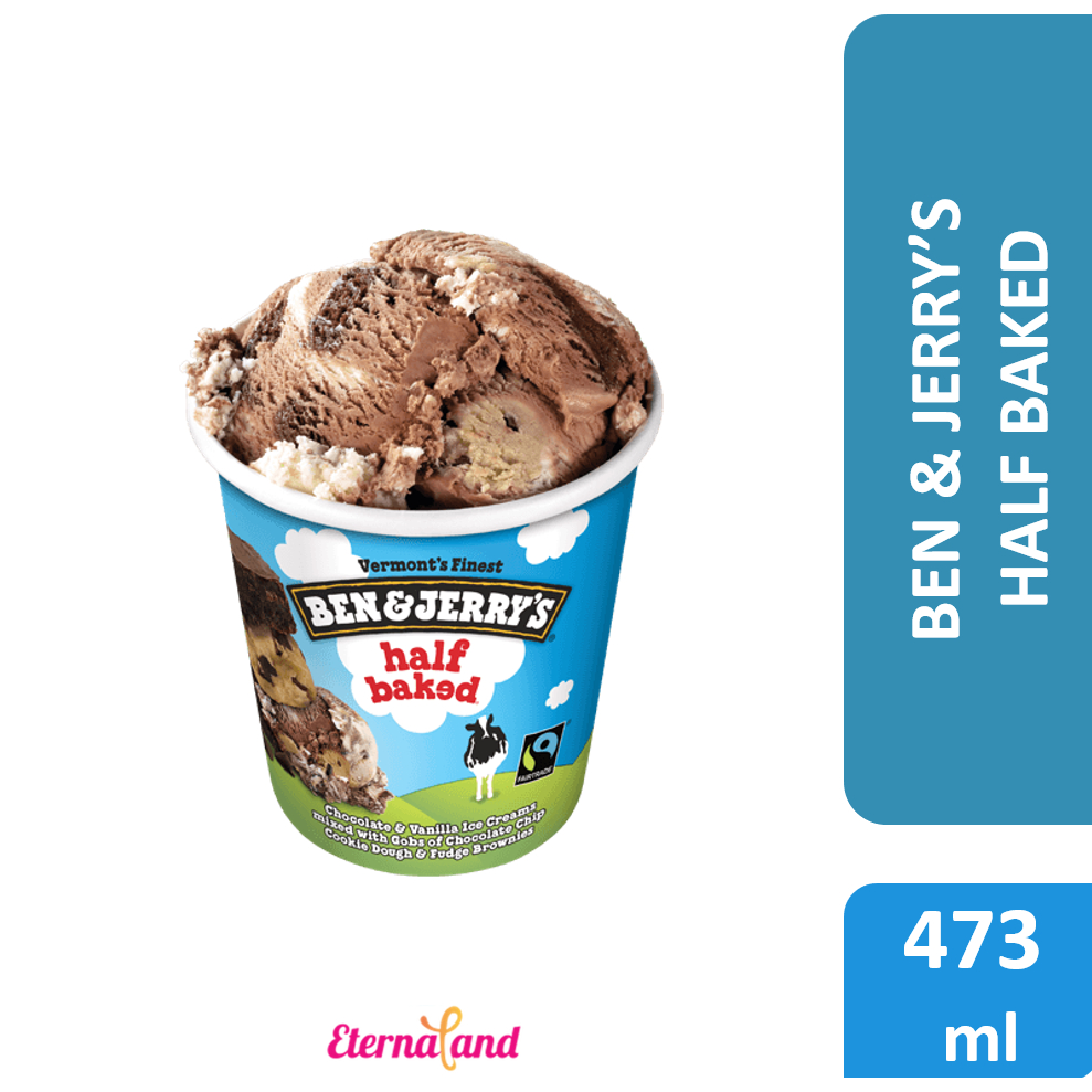 

Ben & Jerry Half Baked Ice Cream - es krim ben n jerry half baked impor usa