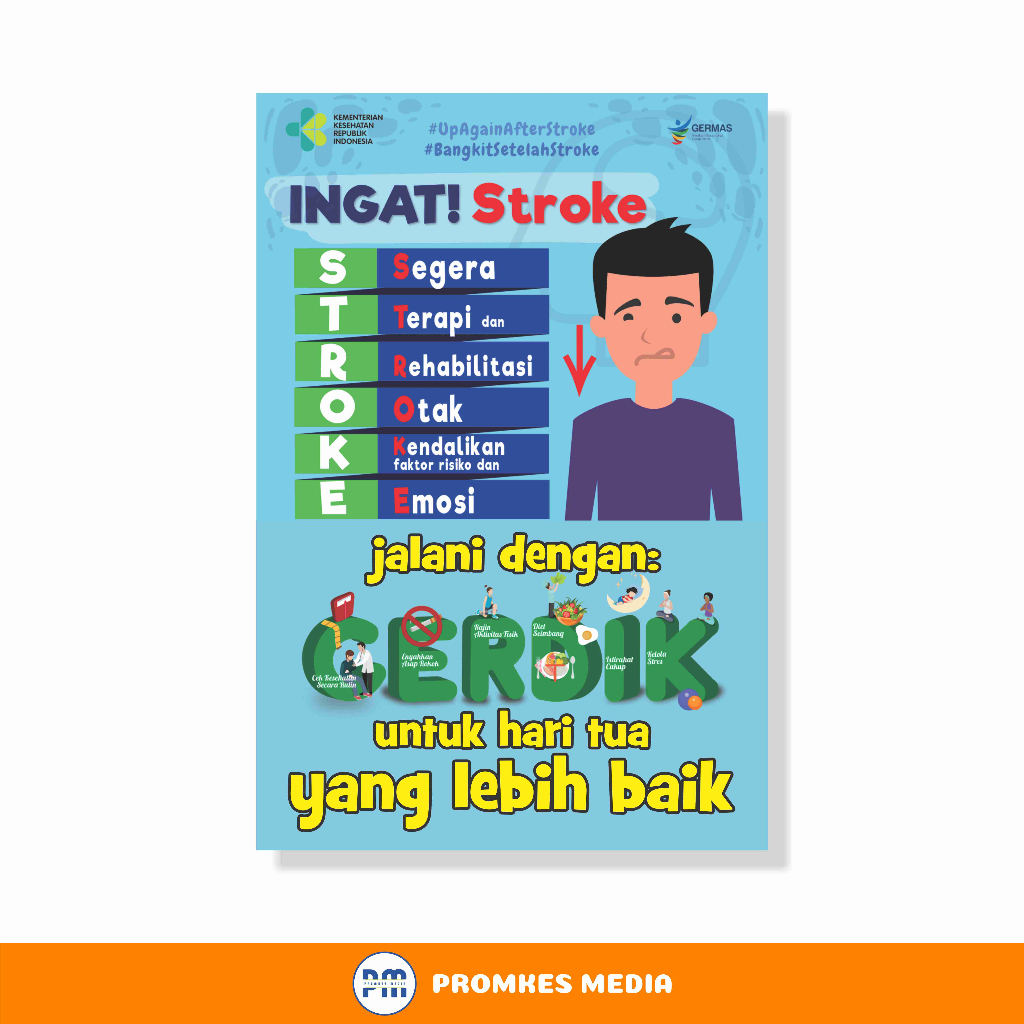 

Poster Kesehatan, Ingat Stroke